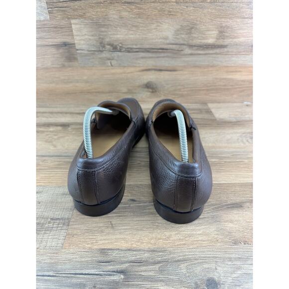 Trenery Size 43|9.5-10 Mens Black Leather Loafer Slip On Driving Moccasi… - Picture 6 of 8